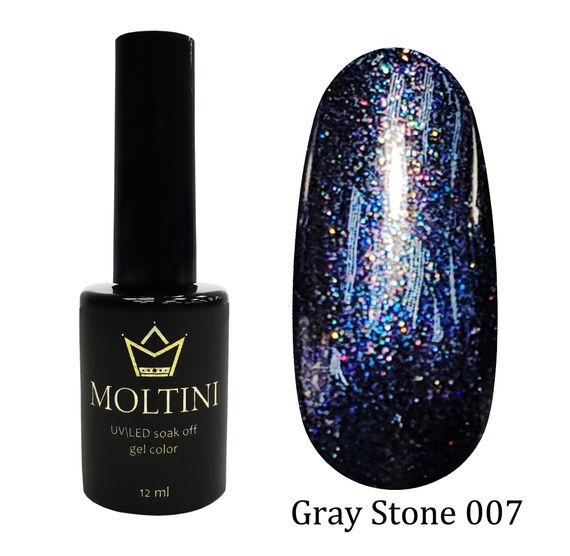 Гель-лак Moltini Gray Stone 007, 12 ml