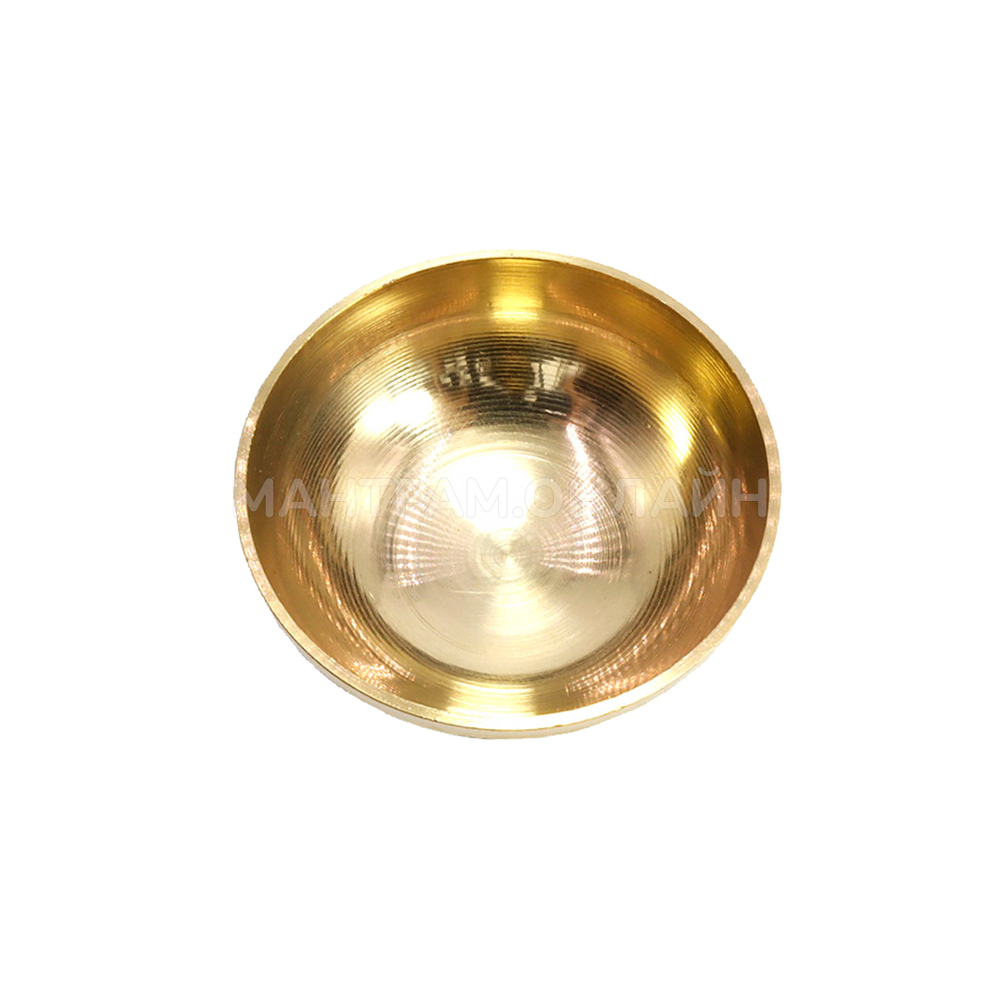 Подставка под сыпучие благовония и подсвечник латунь 5 см