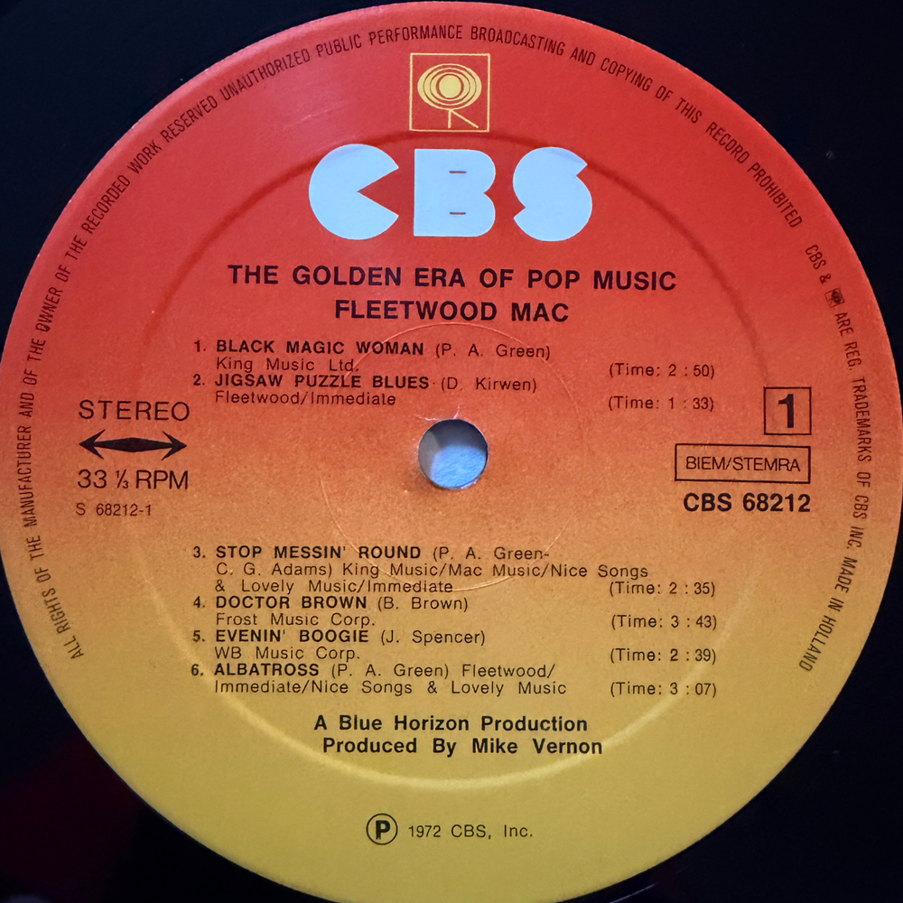 Fleetwood Mac ‎– The Golden Era Of Pop Music 2LP (Голландия) Т