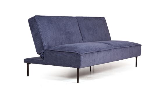 Диван-кровать ЭСТЕ, велюр, трехместный, прямой, клик-кляк без подлокотников