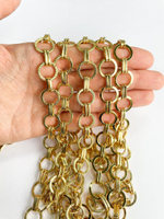 0397-п Цепь 15мм позолота