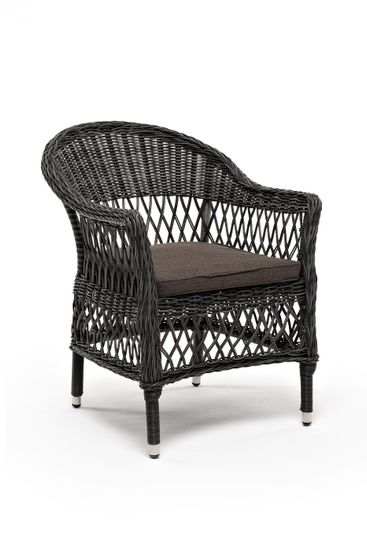 "Сицилия" плетеный стул из искусственного ротанга, цвет графит