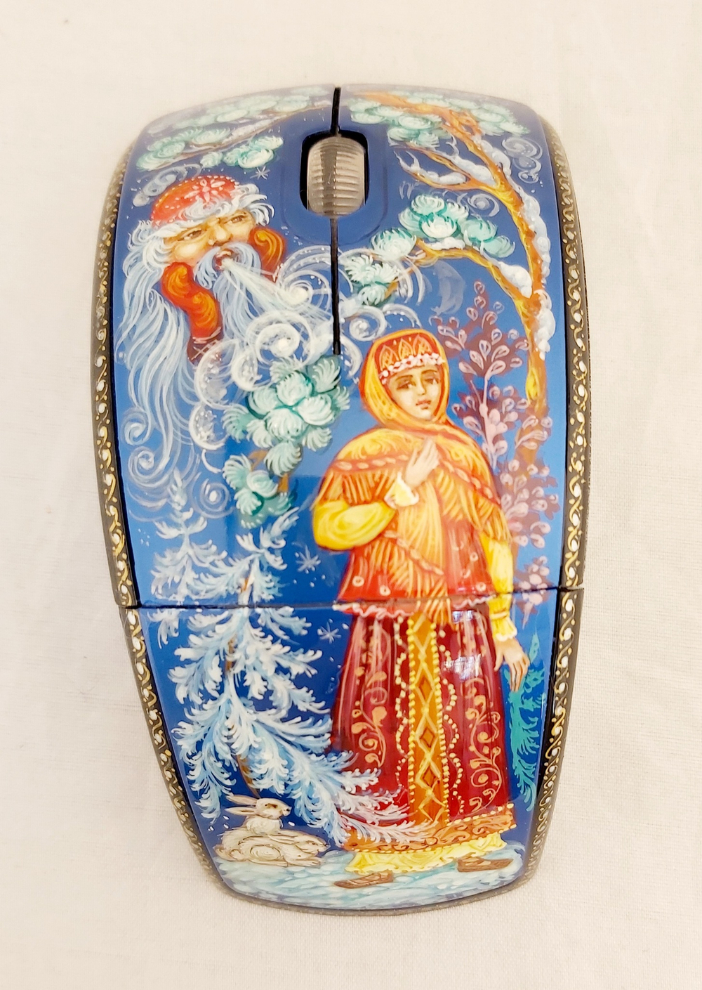 Мышь беспроводная, складная "Морозко" N3