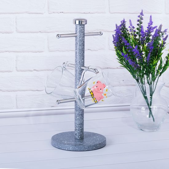 Стойка для чашек Kamille KM 0183 из нержавеющей стали