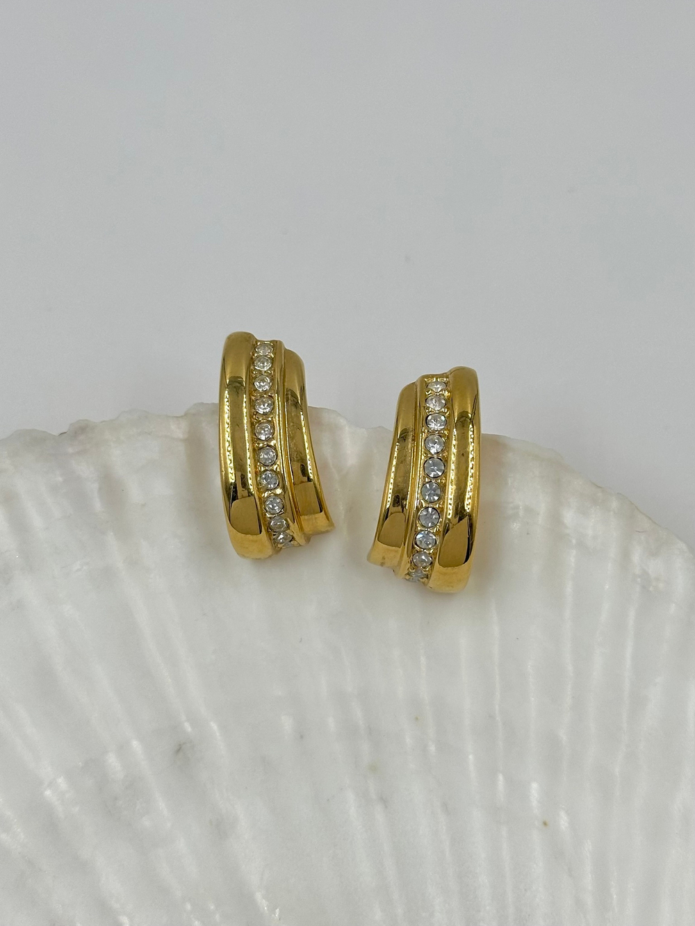 Серьги с кристаллами Avon