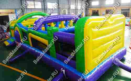 Надувной батут "Длинная полоса препятствий" 10*4*3 м