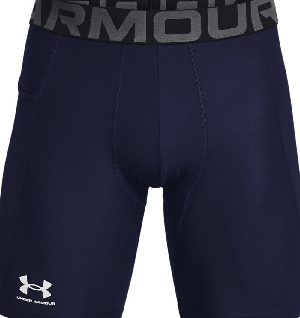 Компрессионная одежда Under Armour Men's HeatGear Armour Compression Shorts - темно-синий/белый