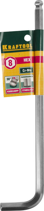 KRAFTOOL Hex 8, длинный имбусовый ключ (27437-8)