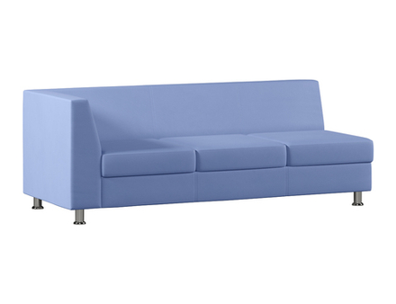 Секция с подлокотником трехместная правая МАРКУС