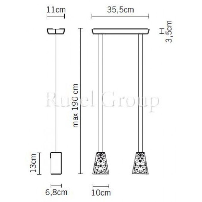 Подвесной светильник Fabbian Vicky D69 A03 00