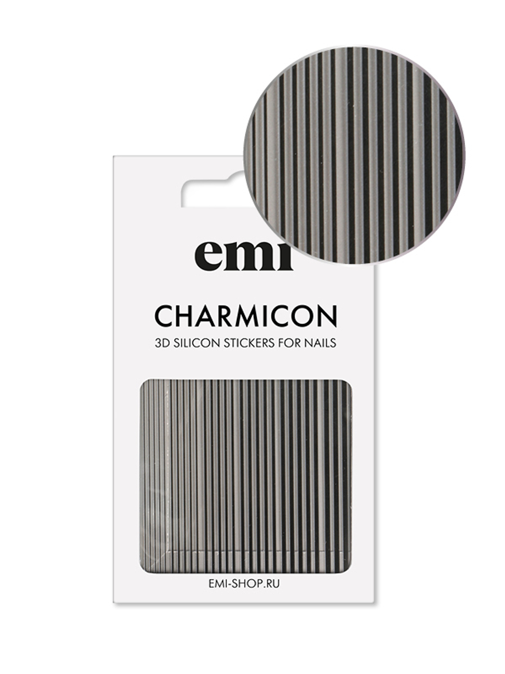 Charmicon 3D Silicone Stickers №162 Линии черные