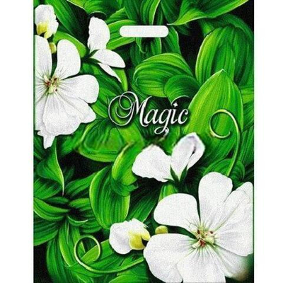 Пакет с прорубной ручкой ПВД 40х47 (45 мкм) "Магия" (50/500 шт.) Интерпак