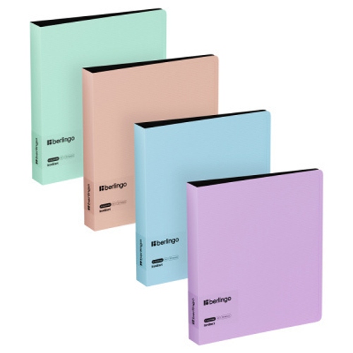 Папка на 4 кольцах Berlingo "Instinct" А5, 35мм, 700мкм, D-кольца, с внутр. карм