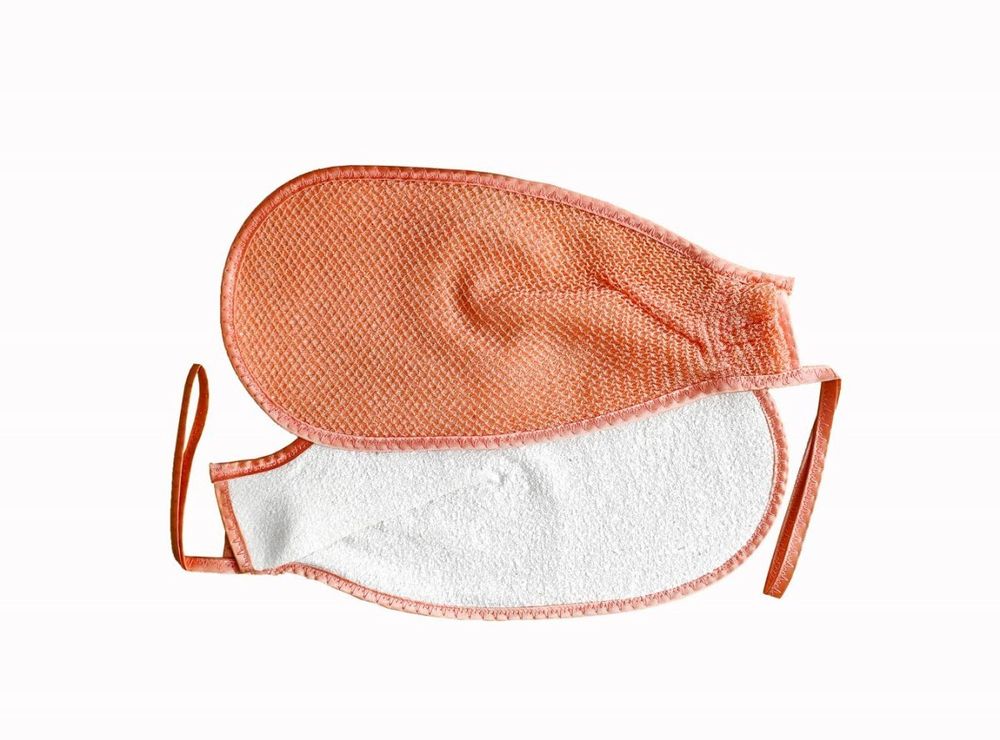 Массажная варежка-мочалка Коралл (Шелковица)