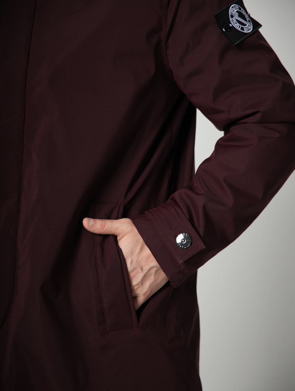 Тренч утепленный с меховым подкладом