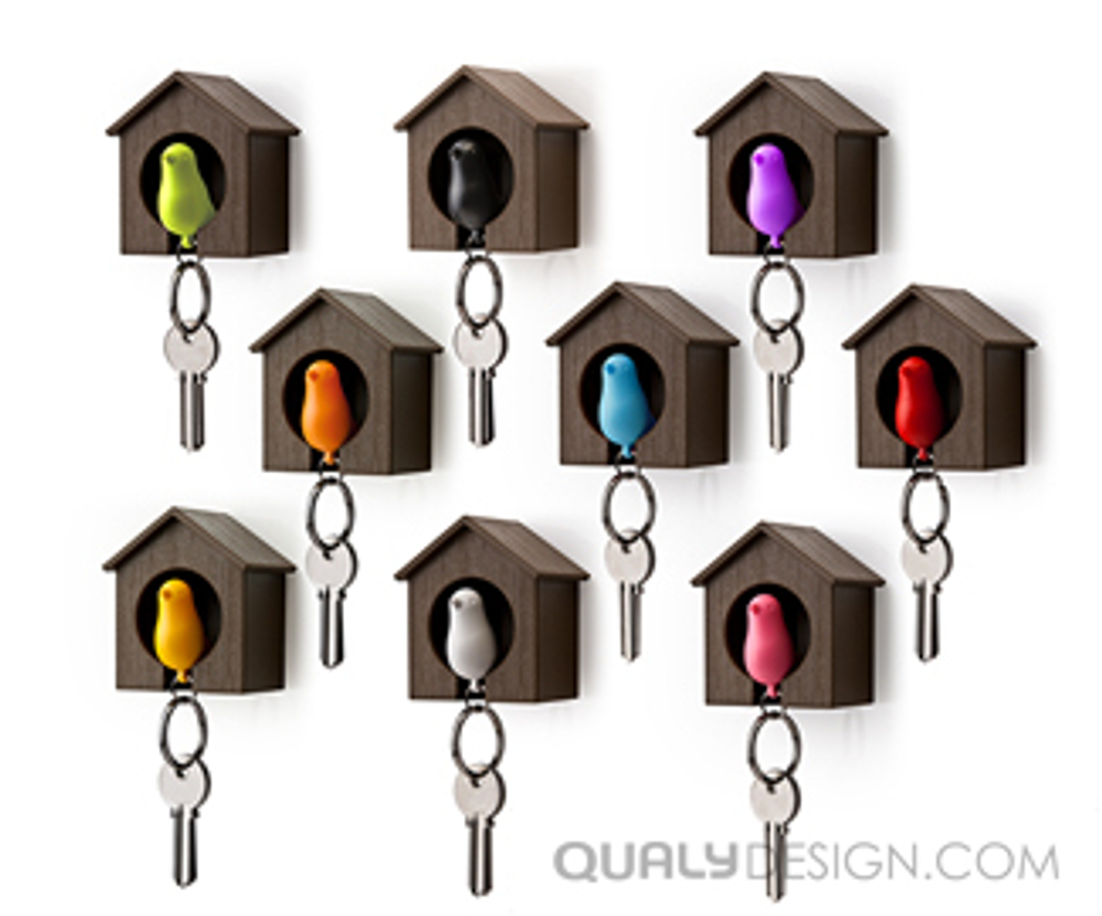 Держатель для ключей sparrow, белый/черный