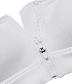 Теннисный бюстгальтер Under Armour Infinity High Zip Sports Bra - white/halo gray