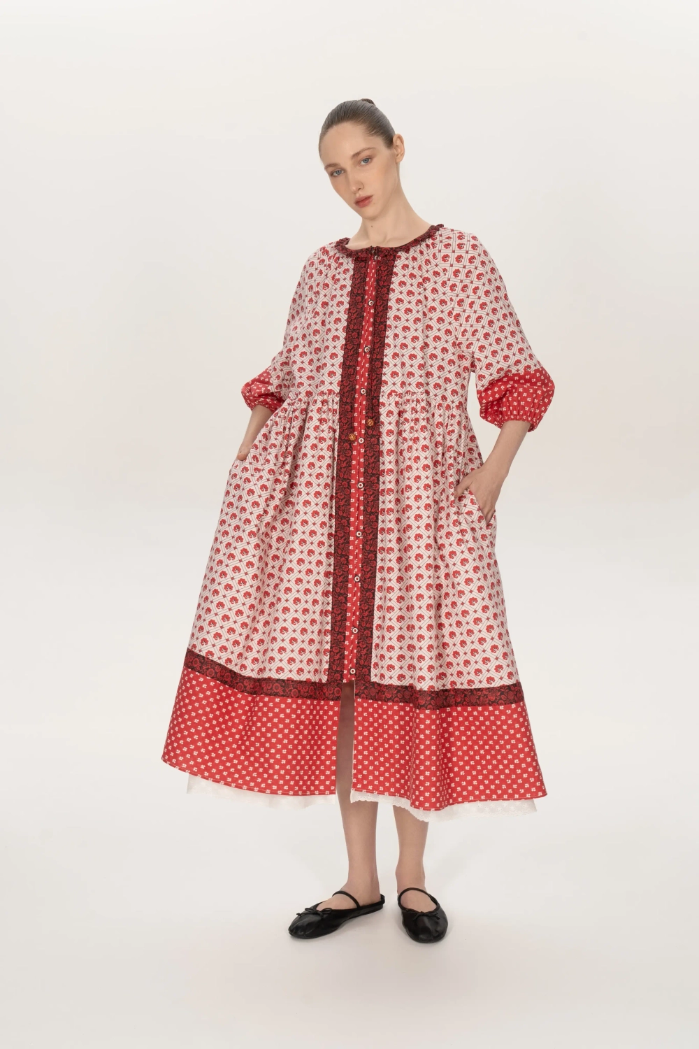 Платье «Аксиния», разноцветный