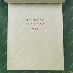 Settimanale artistico. 1965 / Художественный еженедельный календарь на 1965 год.
