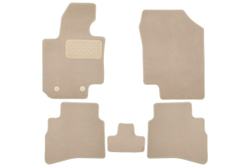 Коврики в салон для JAC JS4 2022- внедорожник , 5шт. (текстиль, бежевые) KLEVER0412600222112KH