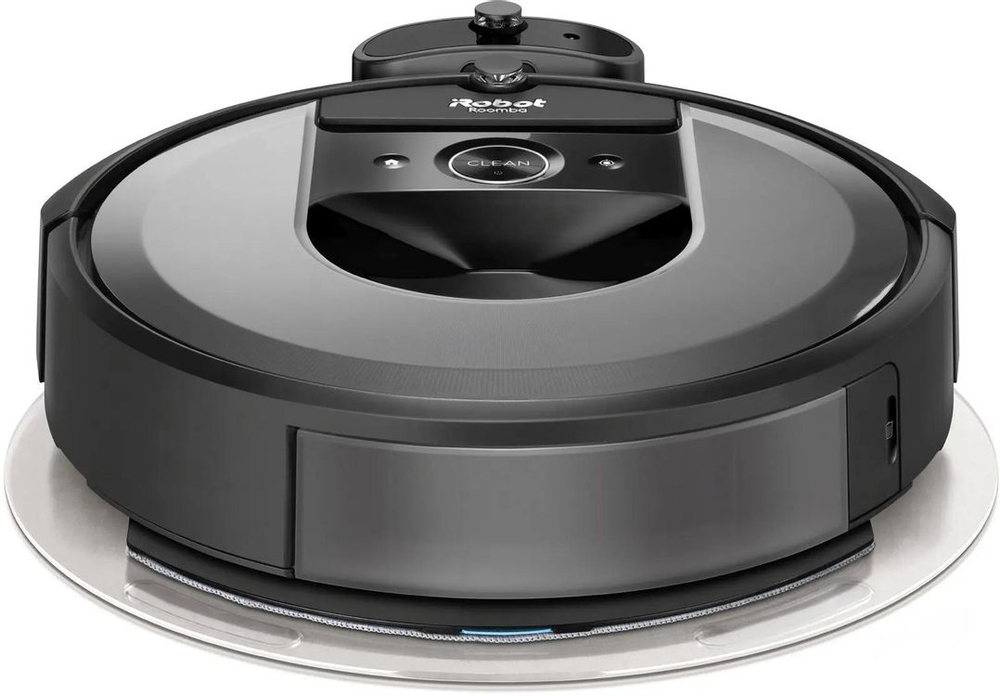 Робот-пылесос iRobot Roomba Combo i8+, 55Вт, черный графит/черный [i857040plus_rnd]