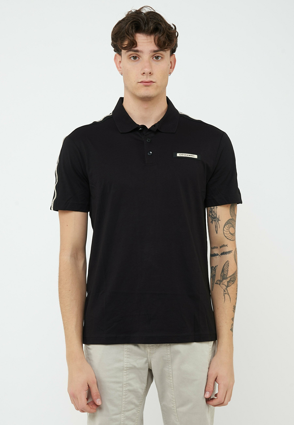 EA7 Emporio Armani Футболка-поло - Чёрный