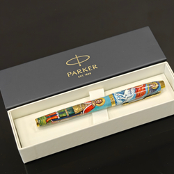 Ручка коллекционная с ручной росписью Палех "Александр Невский" в коробке