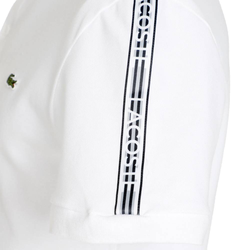 Мужское теннисное поло Lacoste Core Graphics Polo Men - White