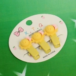 Зажимы для волос детские 3шт «Mini lady», солнышки, 6*5см