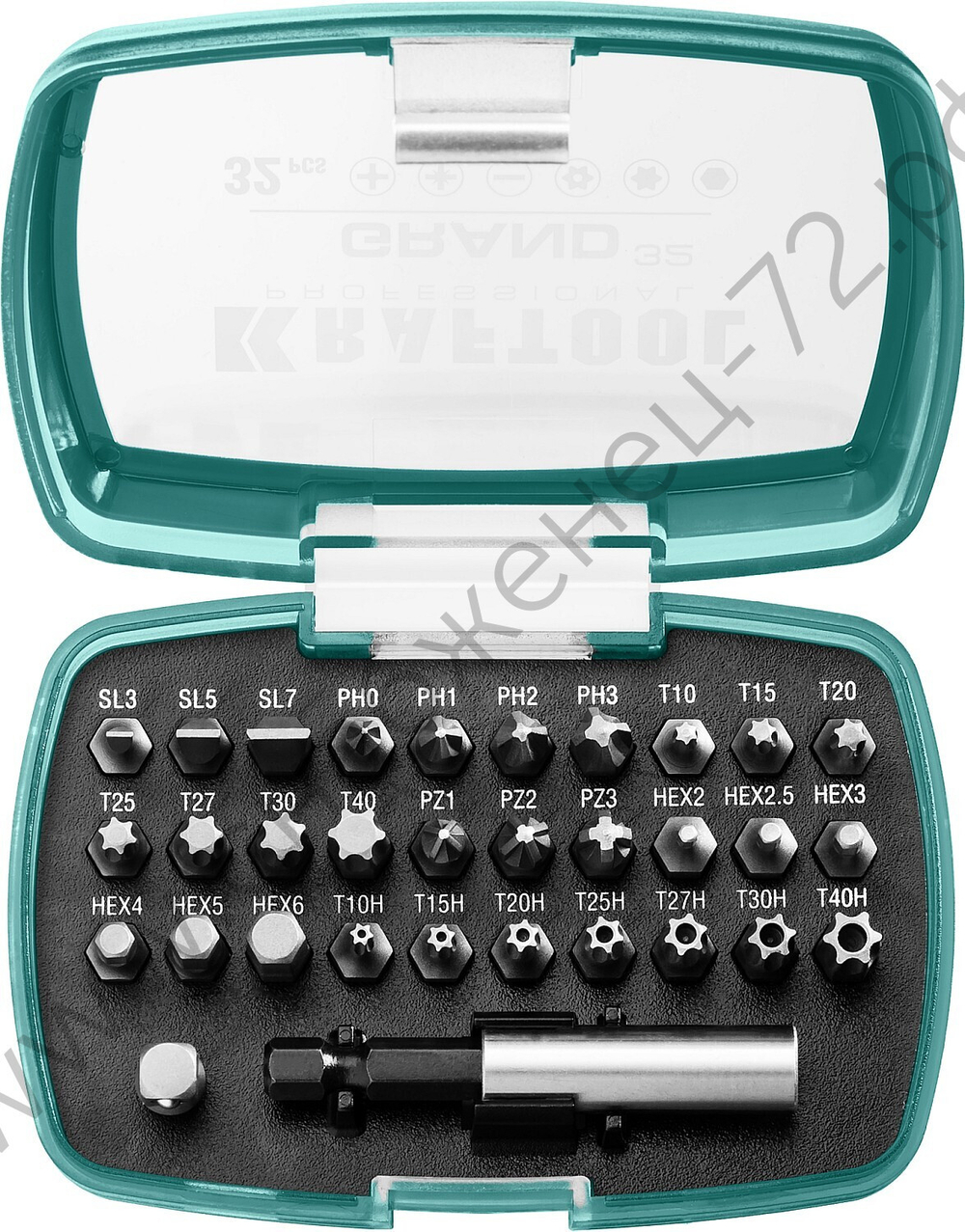 KRAFTOOL Grand-32 с магнитным адаптером 32 шт, Набор бит (26083-H32)