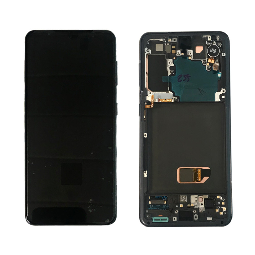 Дисплей для Samsung Galaxy S21 (G991B) с тачскрином и рамкой Серый - OR