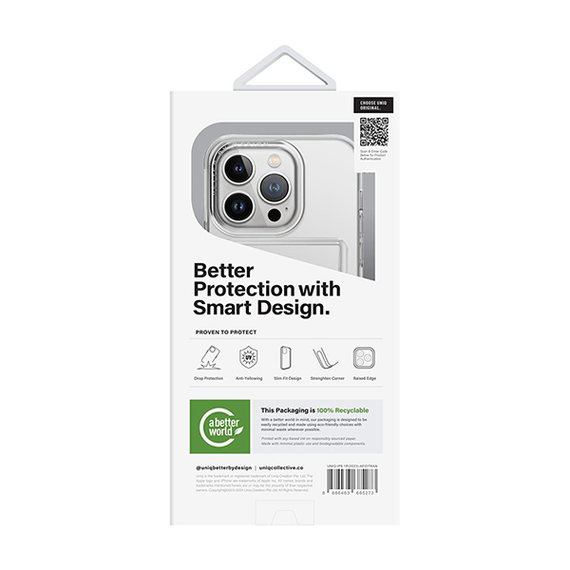 Чехол Uniq Air Fender ID для iPhone 15 Pro 6.1&quot; Clear (IP6.1P(2023)-AFIDTRAN)