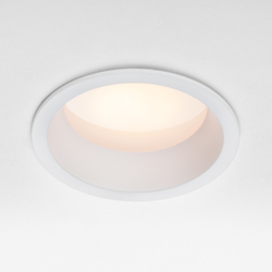 012906 Рамка (светильник) PVC д/LED-модулей 941хх и LED-ламп D50мм PIANO ROUND БЕЛЫЙ IP65