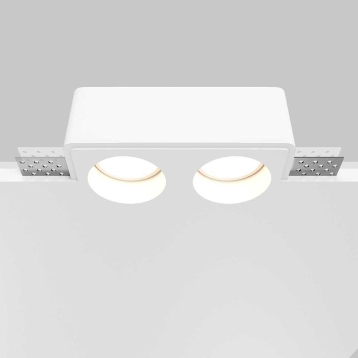 Встраиваемый светильник Maytoni Technical Gyps Modern DL123-GU10-02-W