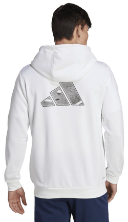 Мужская теннисная кофта Adidas Club Hoodie - white blanc