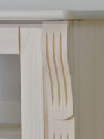 Шкаф навесной Сюзанна, деревянный, белый