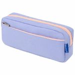 Пенал мягкий прямоугольный 2 отделения 210*100*50 Brauberg Pastel, голубой, ткань
