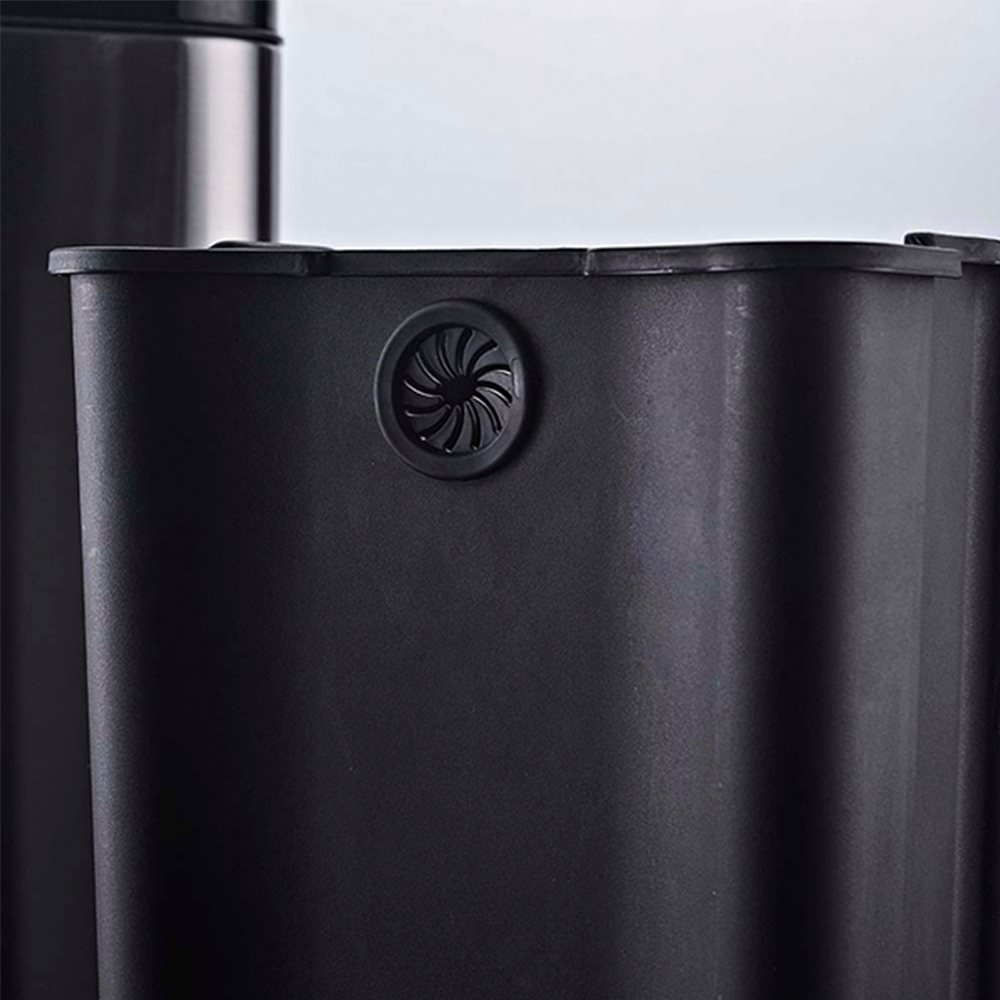 Ведро для мусора сенсорное, квадратное, внутр ведро, Foodatlas JAH-6310, 7 л (золотой)