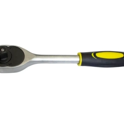 Трещотка реверсивная с резиновой ручкой 1/4''(L-155мм,24зуб.) WMC TOOLS WMC-80224