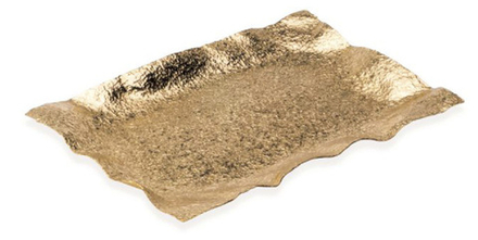 Mukul Goyal Лоток "Скомканный", большой, золотистый MG343