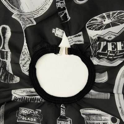 Пеньюар парикмахерский, цвет черный, с рисунком, 110*140см