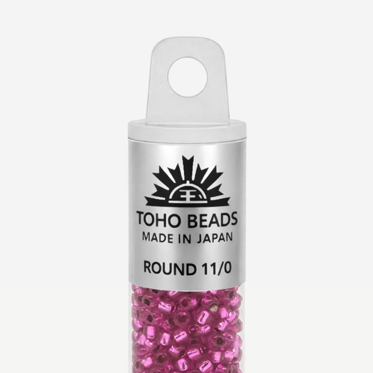 Японский бисер TOHO Round 11/0 (№2217), с внутренним серебрением, прозрачный глянцевый