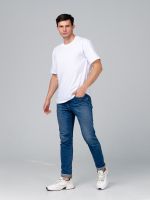 Классика М футболка оверсайз (белый) Lena Basco (Акция)