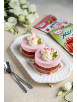 Желе со вкусом Клубники и Йогурта 33 г * 6 шт