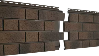 Сайдинг Ю-Пласт "Стоун-Хаус С-Лок" Серия КЛИНКЕР балтик магма