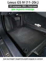 Передние автомобильные коврики ЭВА с бортами для Lexus GS IV (11-20г.) задний привод
