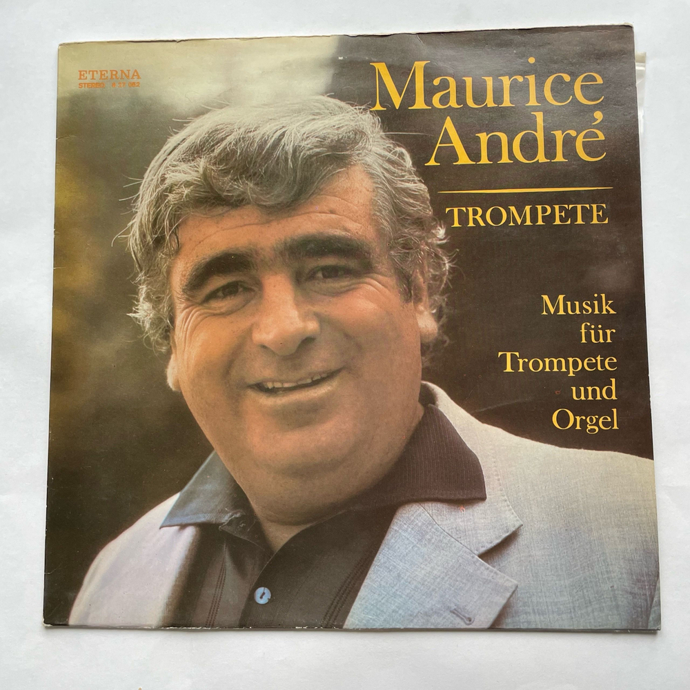 Винтажная виниловая пластинка LP Maurice Andre Musik Fur Trompete Und Orgel (ГДР 1977)