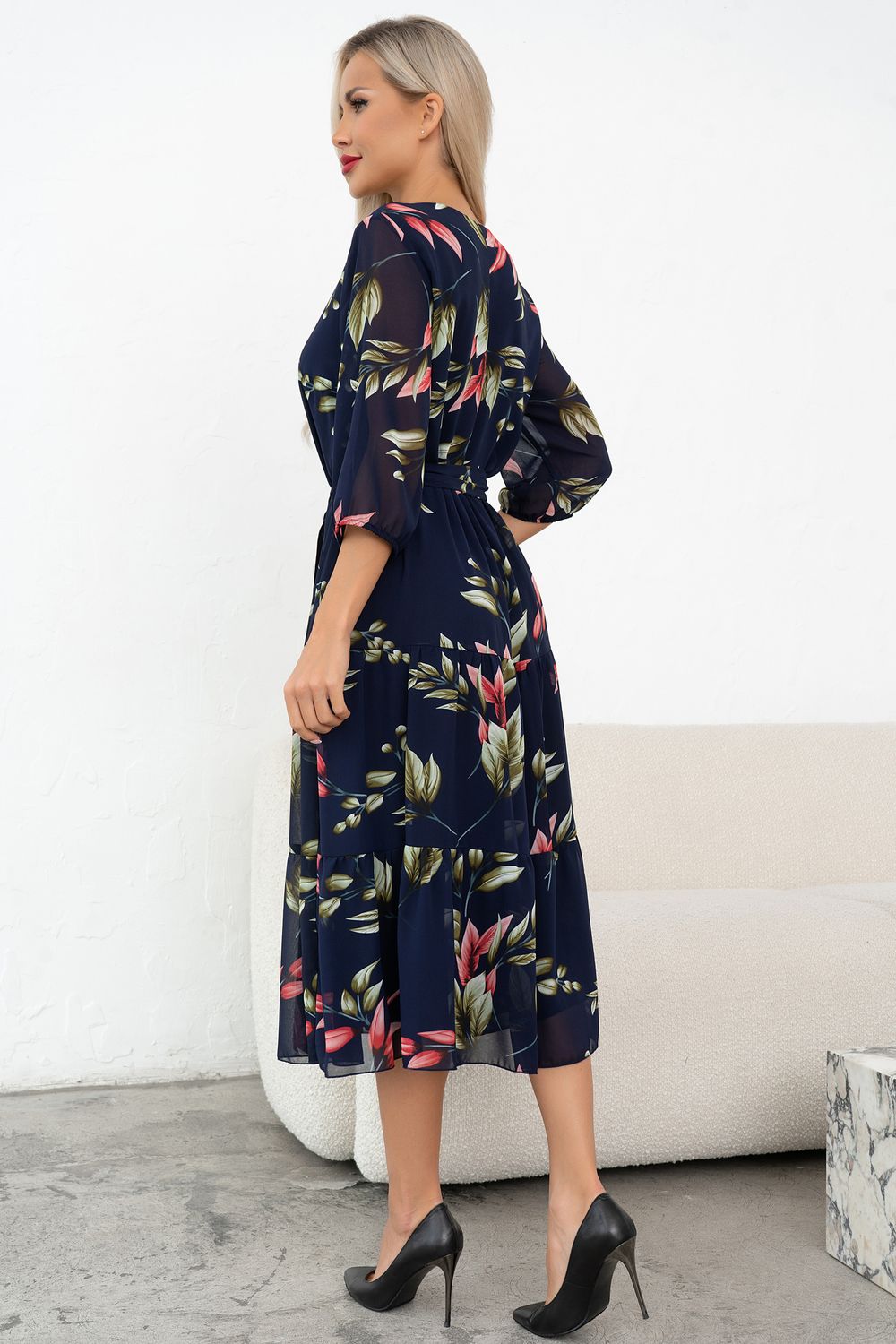 Платье Хелен (темно синий) Р11-2075/9 Nikol (Акция)