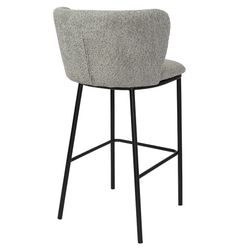 Стул барный Foggy, букле, серый