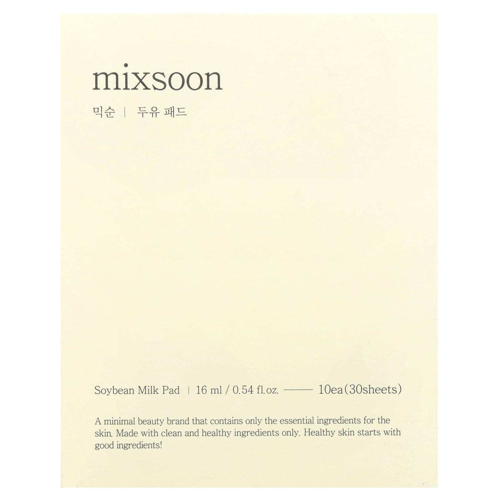 Mixsoon, соевые молочко, 30 шт., 16 мл (0,54 жидк. унции), 10 шт.